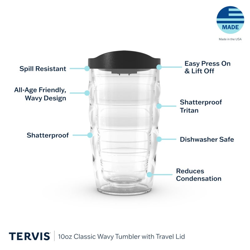 Tervis Star Wars - Mandalorian - Peekaboo Made in USA Double Walled Insulated Tumbler Travel Cup Keeps Drinks Cold & Hot, 10oz Wavy, Classic - Image 3